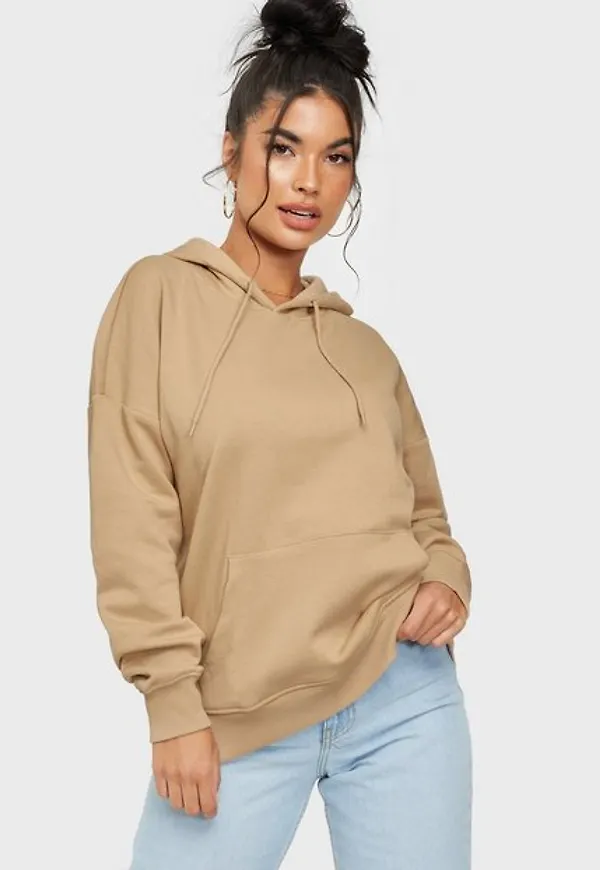 Only Onlfeel Life L/S Hood Noos Swt Hoodies Humus