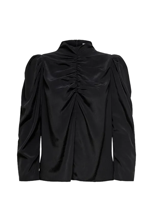 Only - Blus onlNew Scarlett 7/8 Top Wvn - Svart