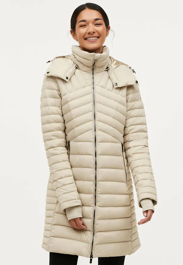 Áhkká - Dunkappa Gold Crinkled Light Down Parka - Beige