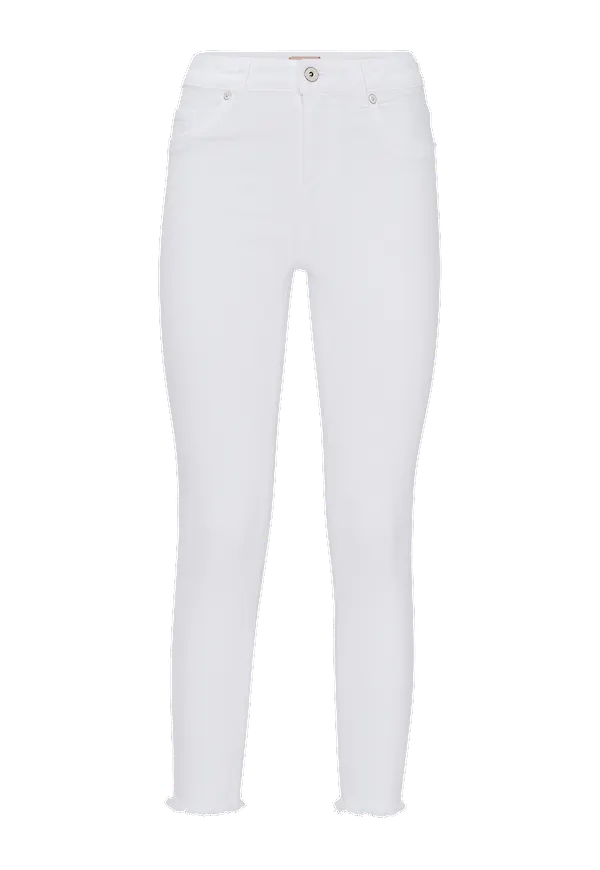 Only - Byxor onlBlush Mid Skinny Ankle Raw - Vit