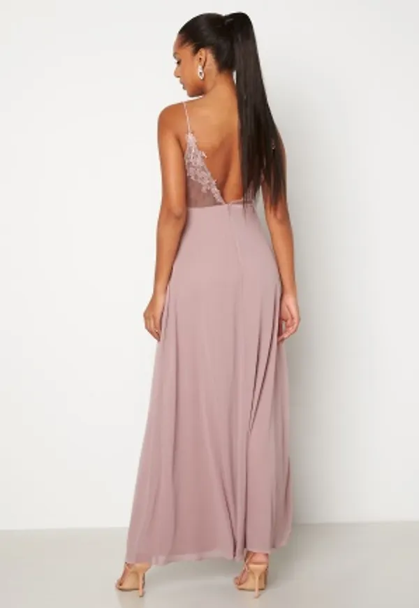 Bubbleroom Occasion Elle Lace Gown Dusty pink 40