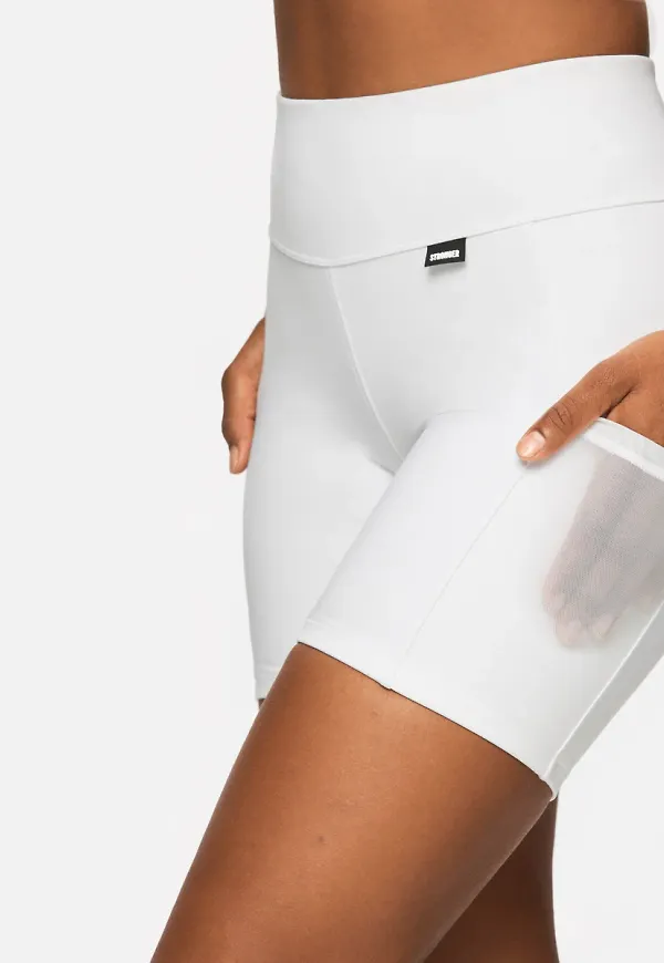 Ace White Bike Shorts