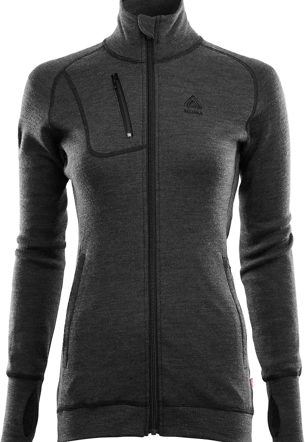 Aclima DoubleWool Jacket Woman Marengo/Jet Black