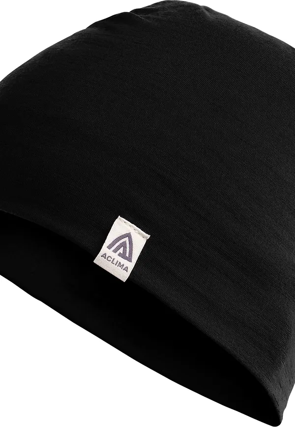 Aclima LightWool Relaxed Beanie Jet Black