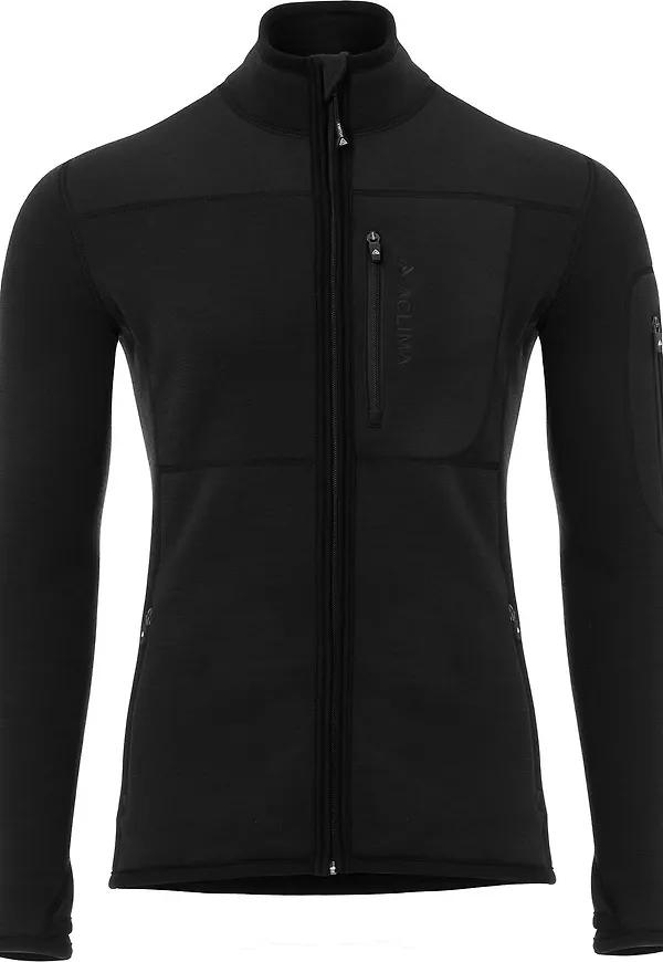 Aclima Men's FleeceWool Jacket Jet Black