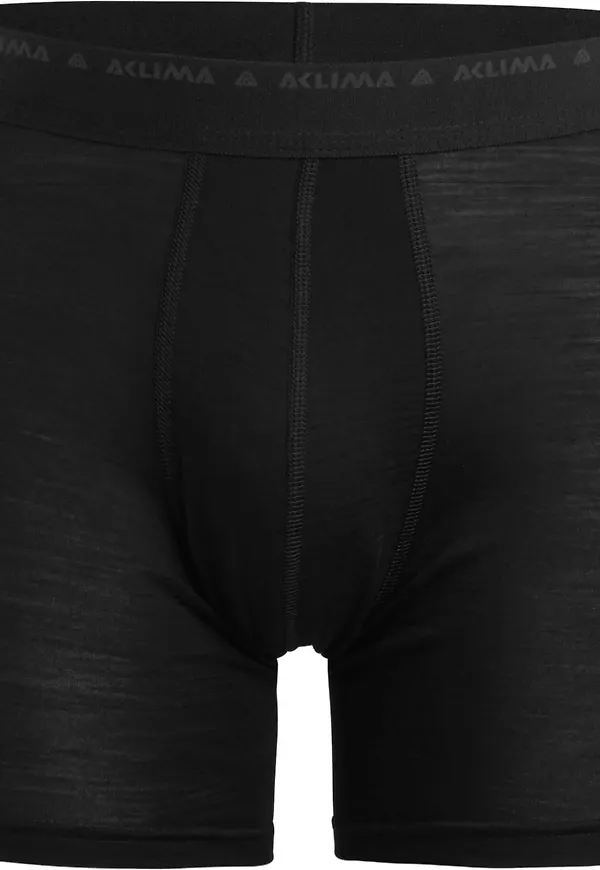 Aclima Men's LightWool 140 Boxer Jet Black