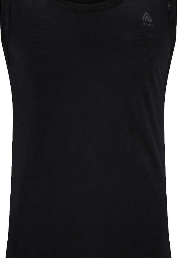 Aclima Men's Lightwool 140 Singlet V2 Jet Black