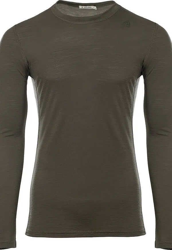 Aclima Men's LightWool Undershirt Long Sleeve Tarmac