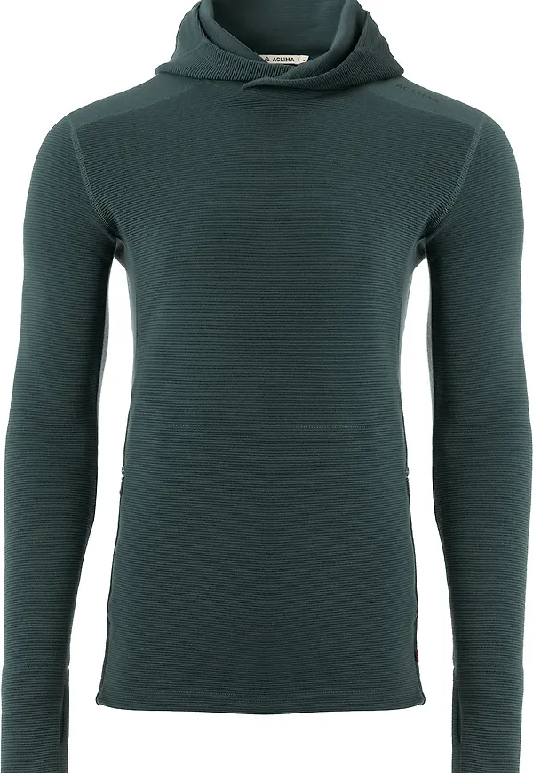 Aclima Men's StreamWool Hoodie Green Gables