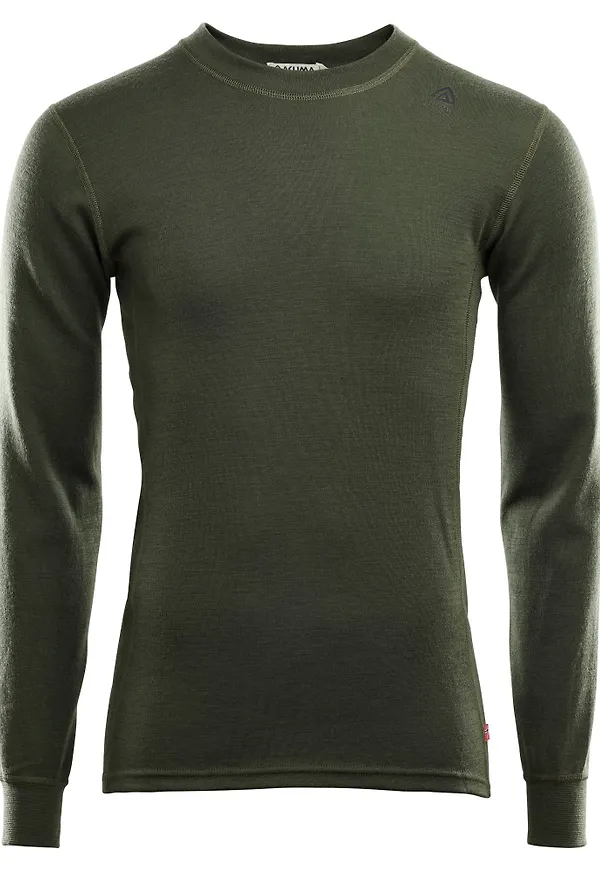 Aclima Men's WarmWool Crew Neck Olive Night
