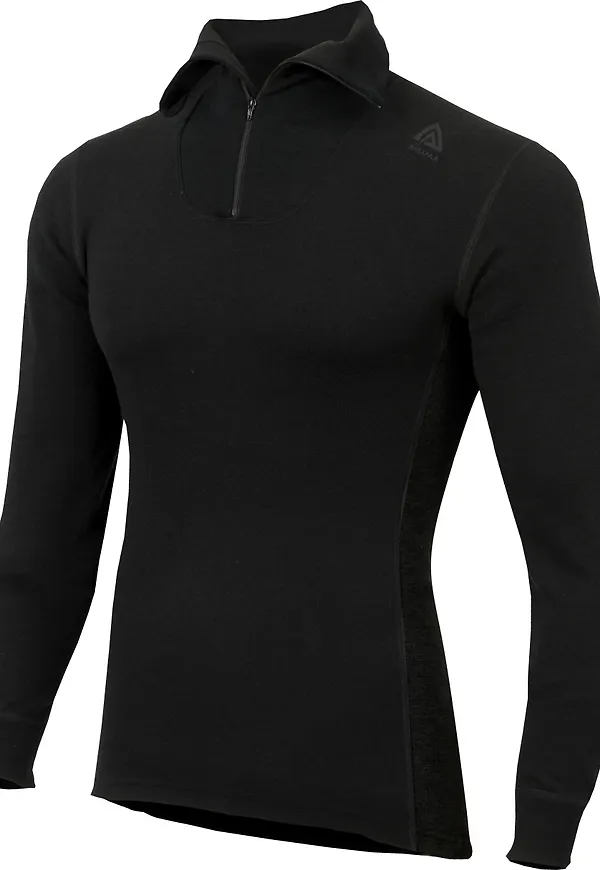 Aclima Men's WarmWool Polo Jet Black