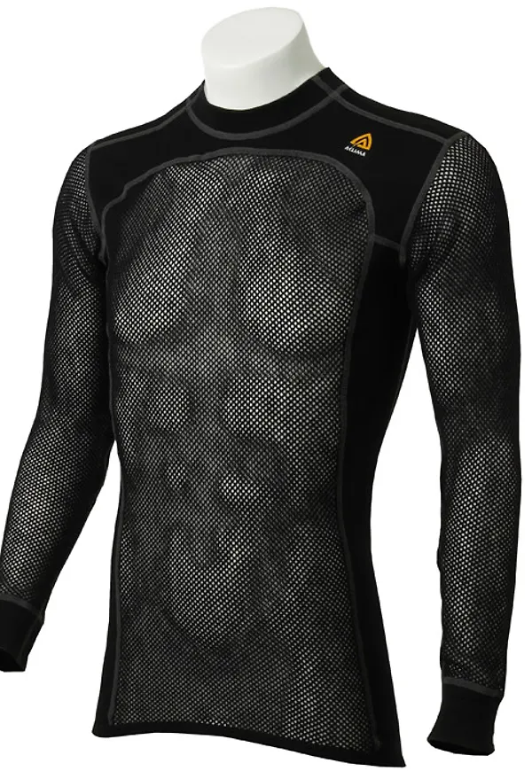 Aclima Men's WoolNet Crewneck Jet Black