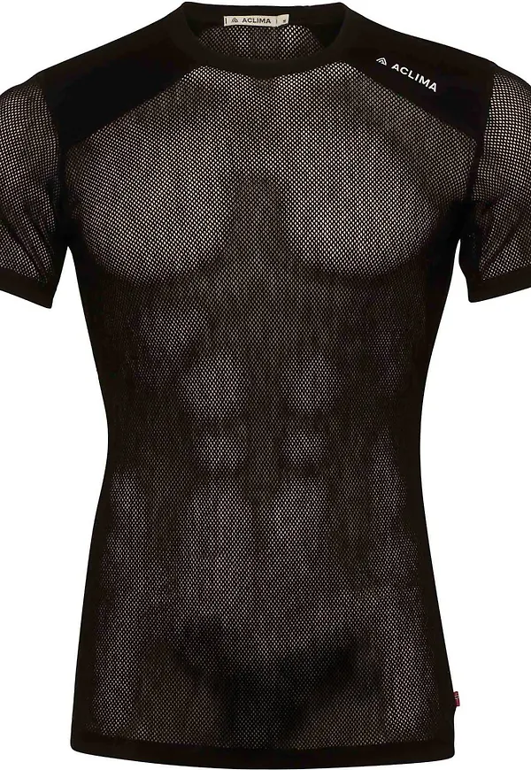 Aclima Men's WoolNet Light T-Shirt Jet Black