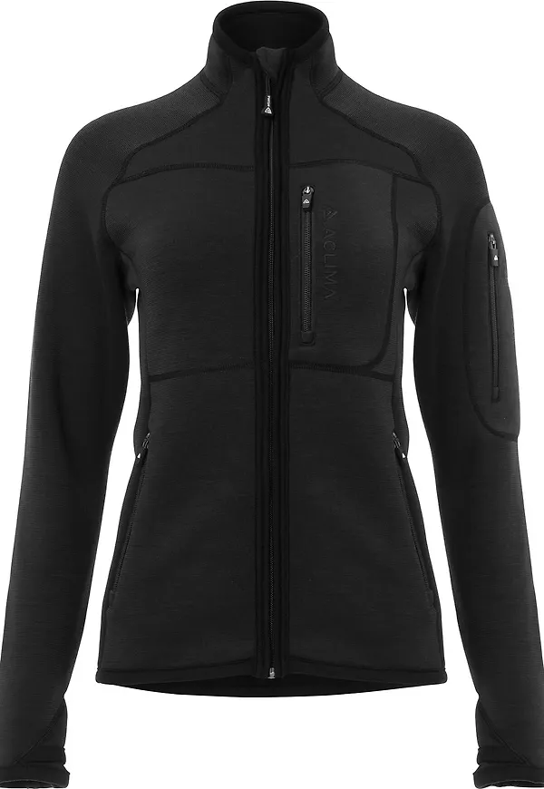Aclima Women's FleeceWool Jacket Jet Black