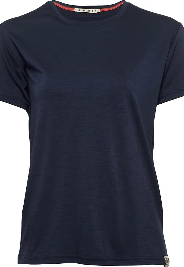 Aclima Women's LightWool Classic Tee Navy Blazer
