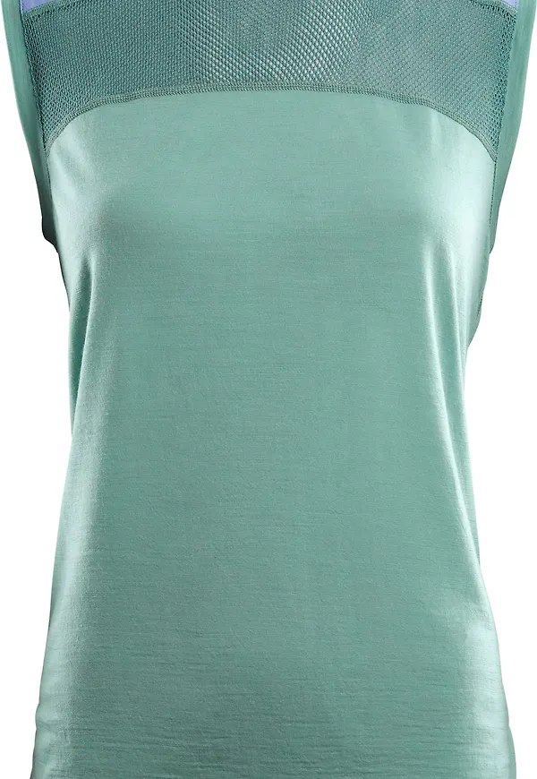 Aclima Women's LightWool Sports Singlet Oil Blue/Purple Impression/North Atlantic