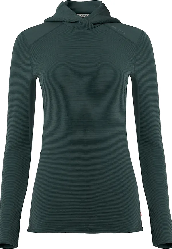 Aclima Women's StreamWool Hoodie Green Gables