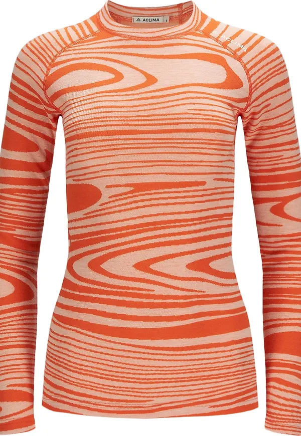 Aclima Women's WarmWool Crewneck Signature Motion