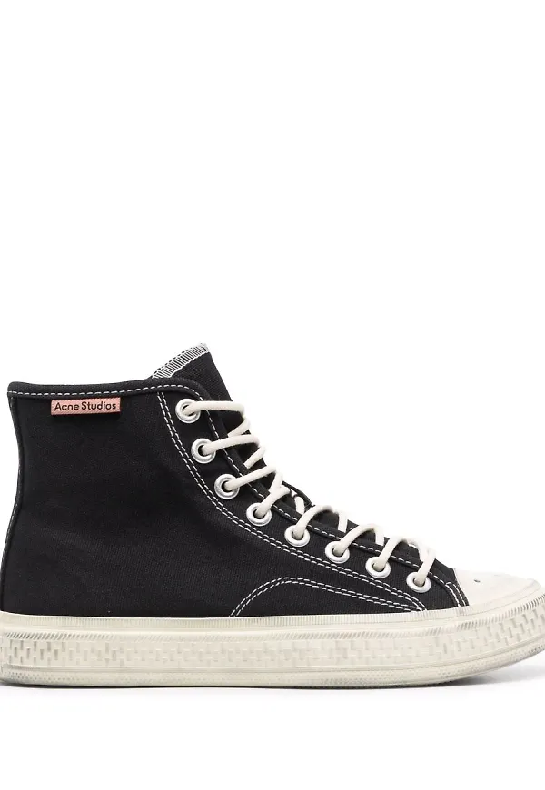 Acne Studios Ballow höga sneakers - Svart