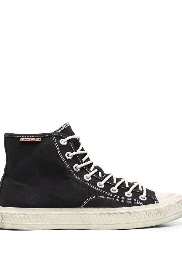 Acne Studios Ballow höga sneakers - Svart