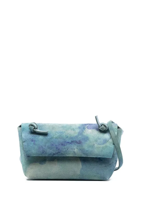 Acne Studios batikmönstrad axelväska - Blå