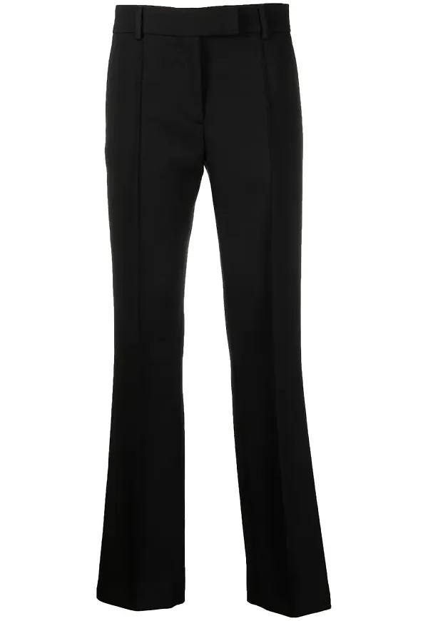 Acne Studios bootcut-byxor i bomull - Svart