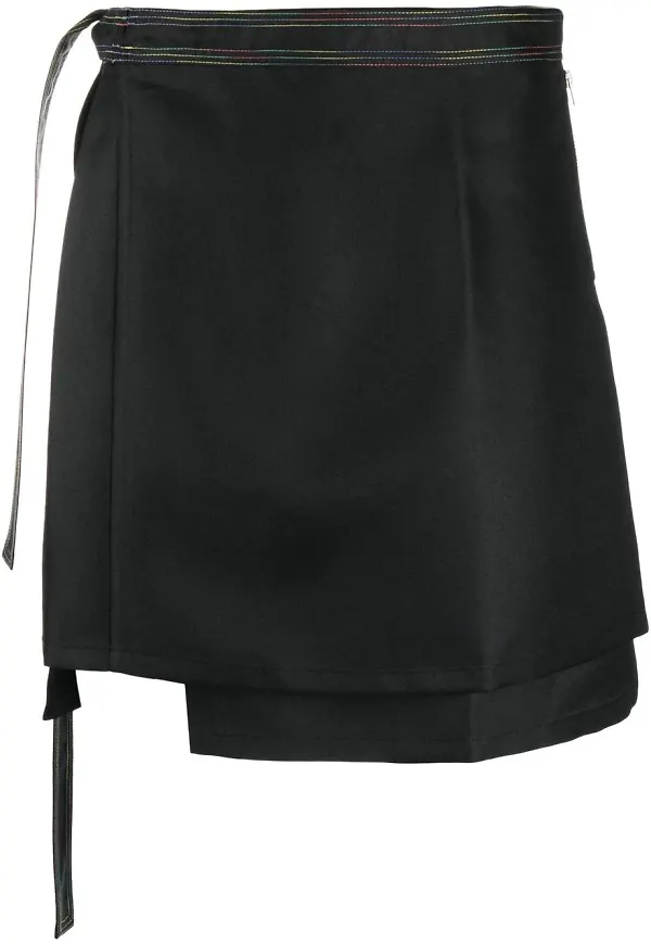 Acne Studios culottes med lagerdesign - Svart