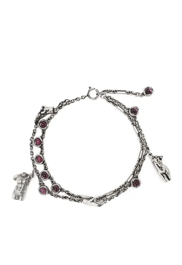 Acne Studios halsband med hänge - Silverfärgad