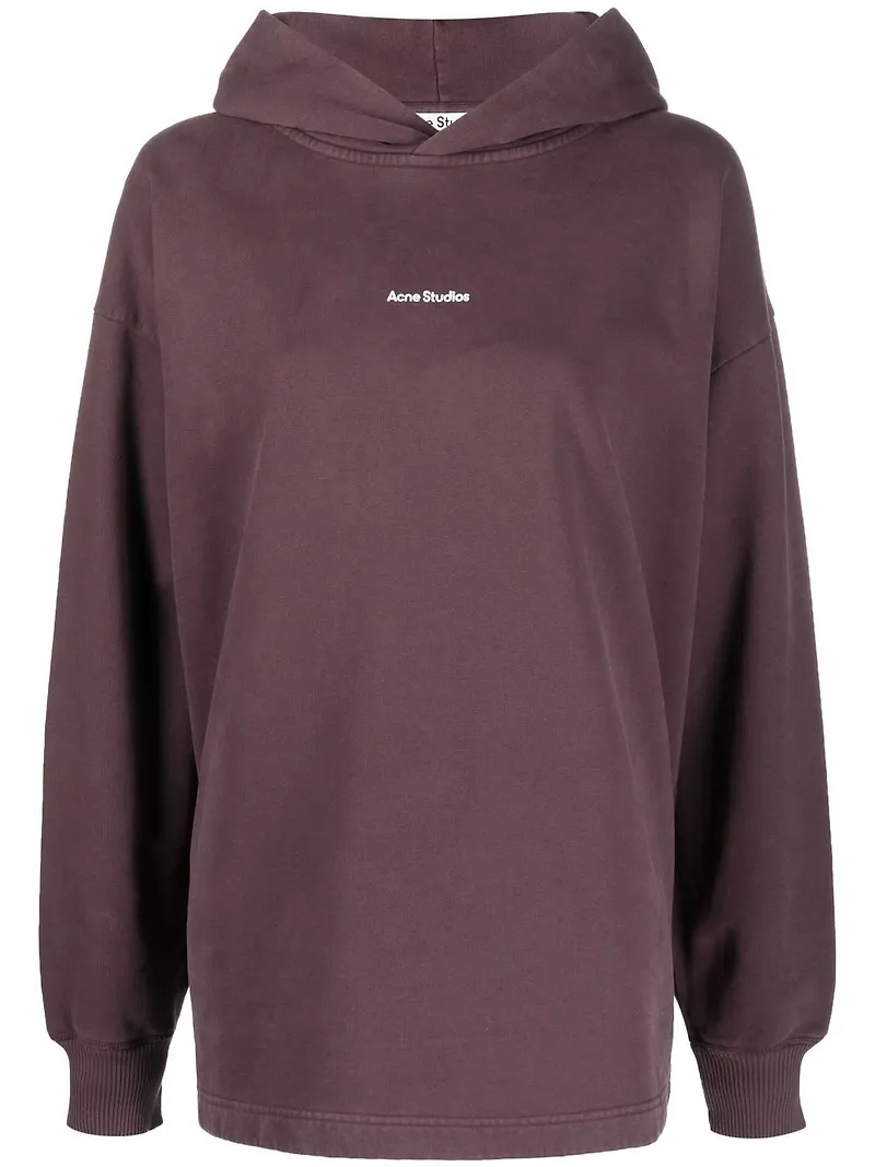 Acne Studios hoodie i oversize-modell - Lila