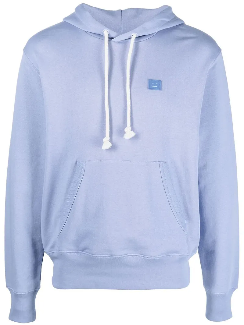Acne Studios hoodie med lappmärke - Lila