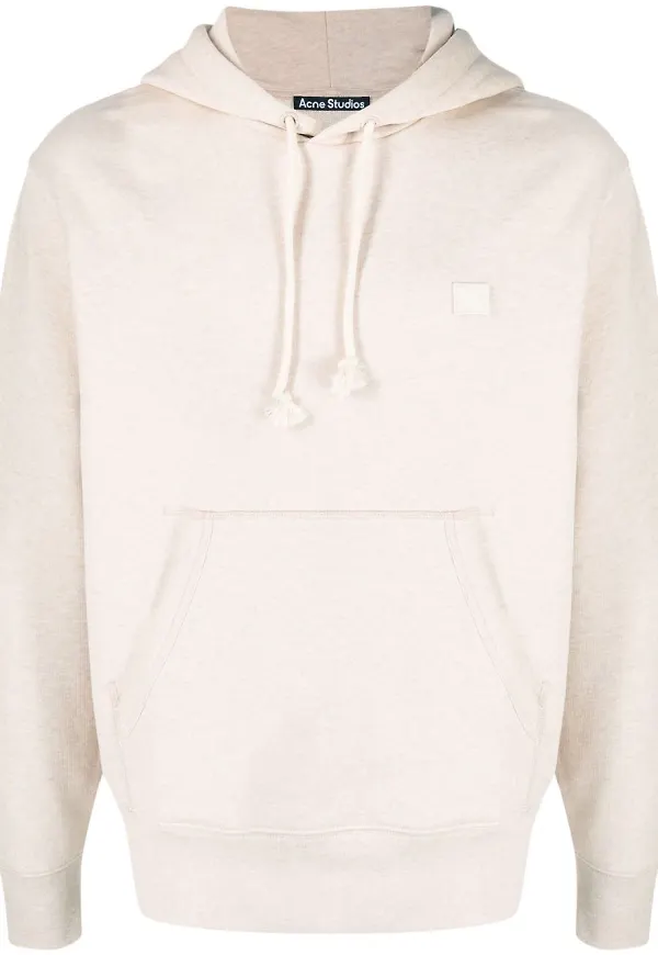 Acne Studios hoodie med märke - Neutral