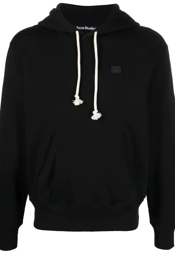 Acne Studios hoodie med märke - Svart