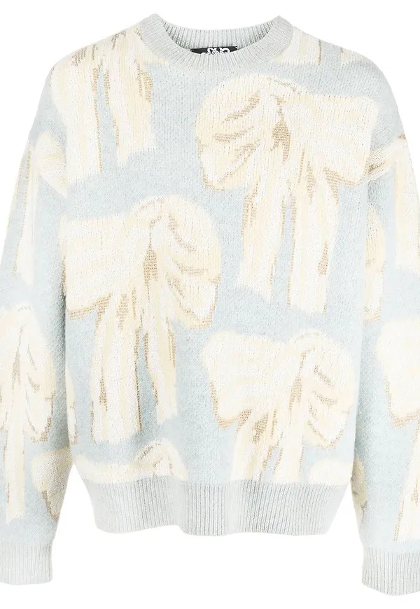 Acne Studios intarsiastickad tröja - Blå