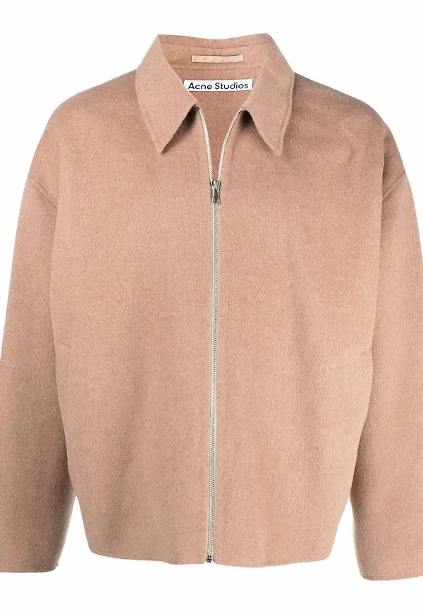 Acne Studios jacka med dragkedja - Neutral