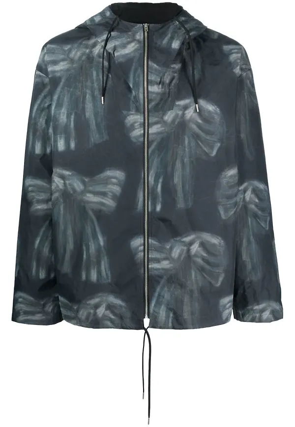Acne Studios jacka med rosettryck - Svart