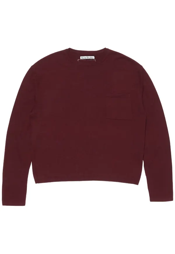 Acne Studios kashmirtröja - Röd