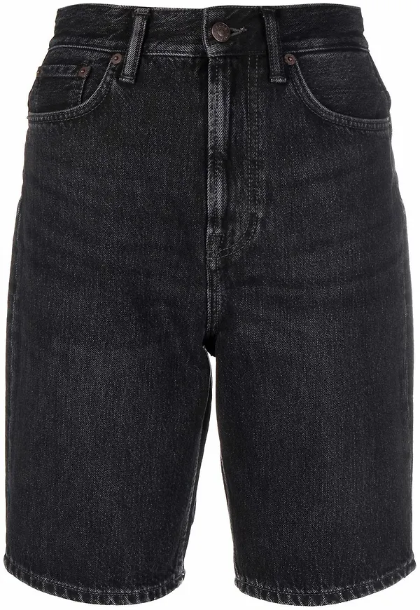 Acne Studios knälånga jeansshorts - Svart