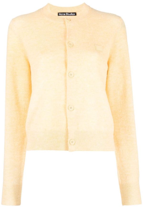 Acne Studios kofta med logotypmärke - Gul