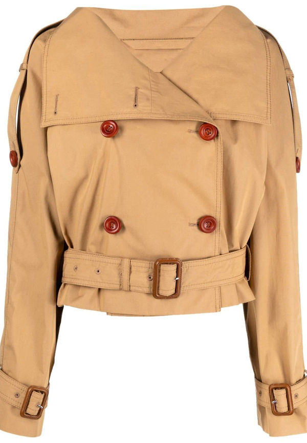 Acne Studios kort jacka i gabardin - Neutral