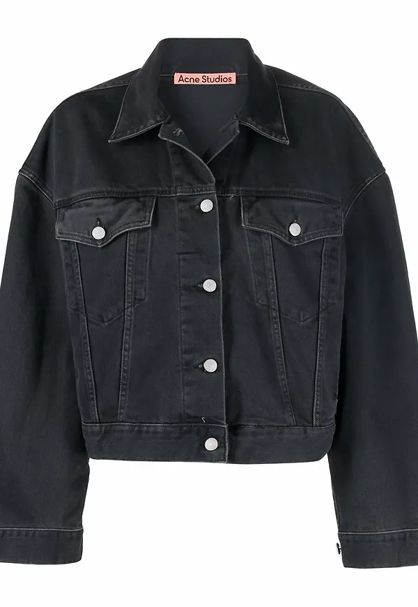 Acne Studios kort jeansjacka - Grå