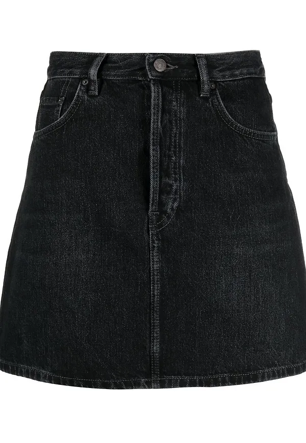 Acne Studios kort jeanskjol - Svart