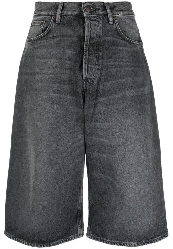 Acne Studios långa jeansshorts - Grå