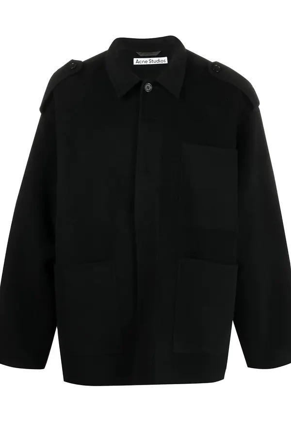 Acne Studios militärjacka med epåletter - Svart