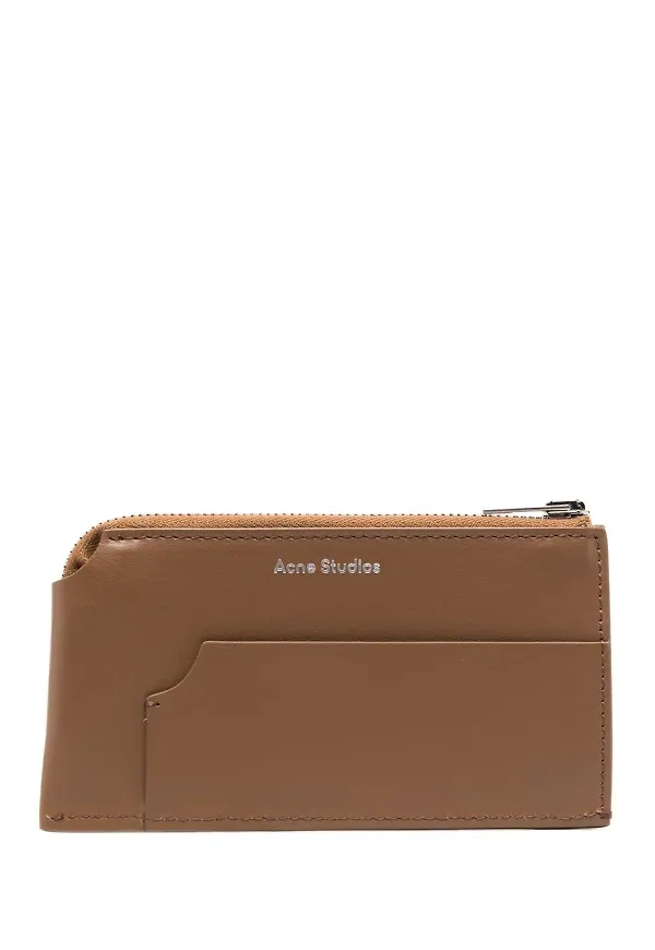 Acne Studios plånbok med dragkedja - Brun