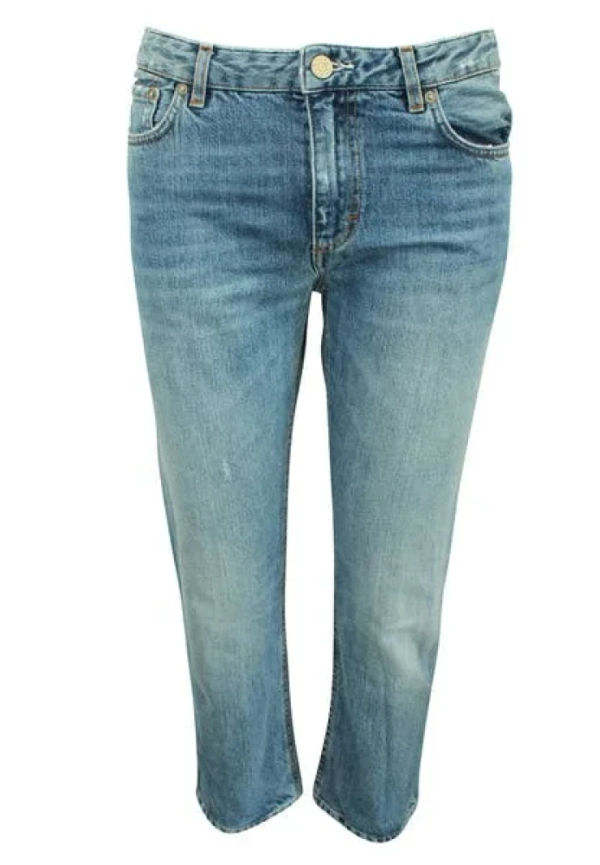 Acne Studios Pre-owned Pre-owned Bomull jeans Blå, Dam