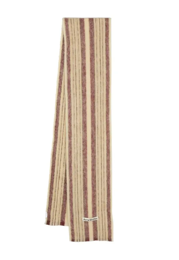 Acne Studios randig halsduk - Gul