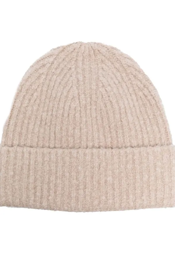 Acne Studios ribbed-knit beanie hat - Neutral