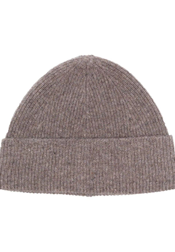 Acne Studios ribbstickad mössa i ull och kashmir - Grå