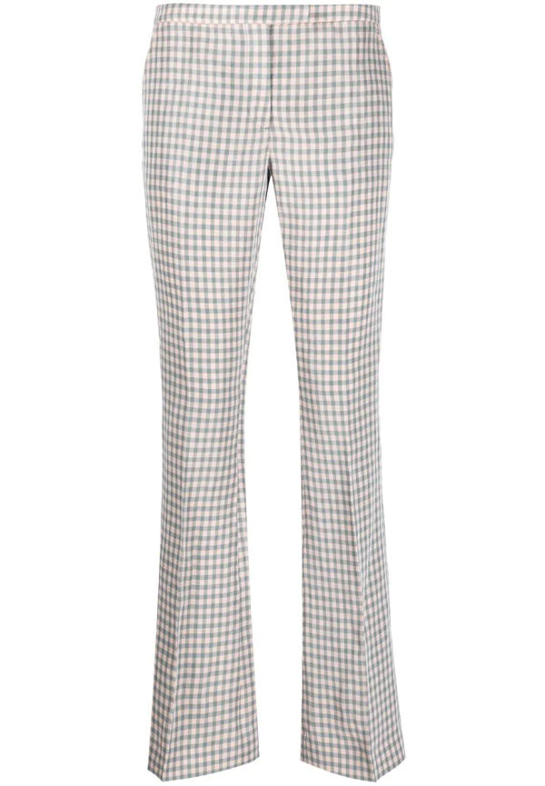 Acne Studios rutiga byxor med låg midja - Rosa