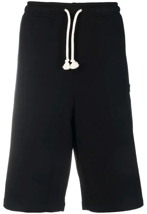 Acne Studios shorts med lappdetalj - Svart